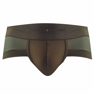

Mens Low-Rise Modal Underpant Soft Silky Breathable Triangle Underwear Brift