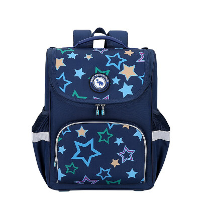 

OIWAS Childrens backpack schoolbag shoulder bag 14L Casual waterproof reflective stripe Pink Star Blue Star