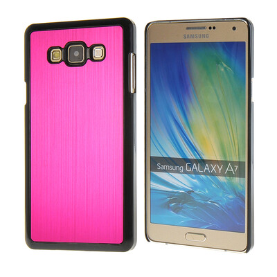 

MOONCASE Мода Матовый алюминий Металл Hard Cover чехол для Samsung Galaxy A7 ярко-розовый