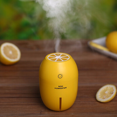 

180ml USB Portable Lemon Ultrasonic Humidifier With LED Light Office Home Car Air Purifier Mist Maker