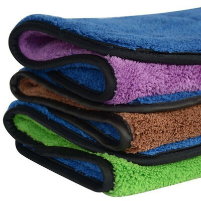 

Cntomlv Thick Plush Microfiber Car Cleaning Cloths Car Care Wax Polishing Towels microfiber double-dimensional velvet washing
