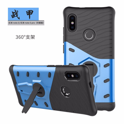 

Goowiiz Phone Case For Xiaomi Redmi Note 5Note 5 Pro India Luxury Armor TPUPC Silicone Hard Bracket