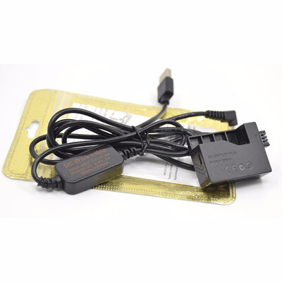 

USB ACK-E5 mobile power bank charger cableLP-E5 LPE5 dummy battery DR-E5 DC Coupler for Canon EOS 450D 500D 1000D XS XSi T1i