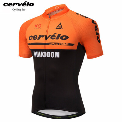 

Cycling jersey 2018 pro team Cervelo mens summer quick dry bicycle clothing MTB bike jersey cycle sportswear