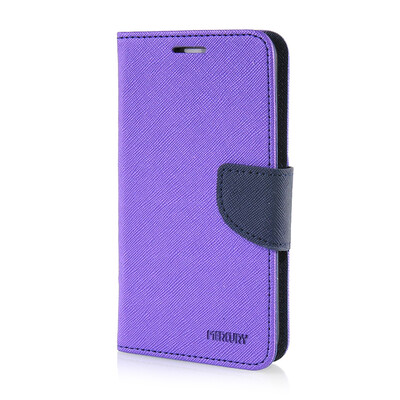 

MOONCASE Leather Side Flip Wallet Card Slot Pouch Stand ЧЕХОЛ ДЛЯ Samsung Galaxy S6 Pueple