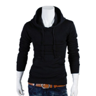 

Zogaa Korean Men's Hoodie Fashion Pure Color Pullover