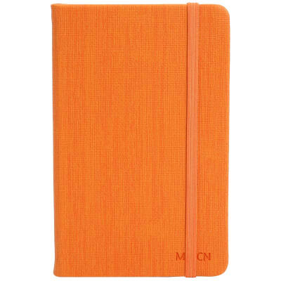 

Morning light M & G APYE9811 excellent goods A6 strap leather surface of the soft copy of the book 96 pages orange