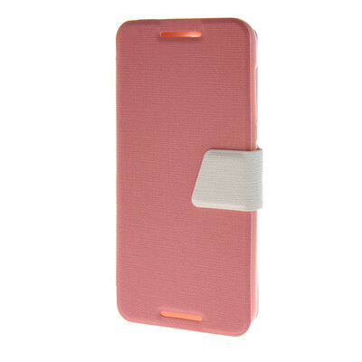 

MOONCASE Ultra Slim Leather Wallet Flip Stand Pouch Case Cover for HTC Desire 620 Pink 01
