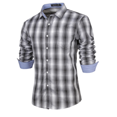 

Zogaa New Men Shirt Gird Korean