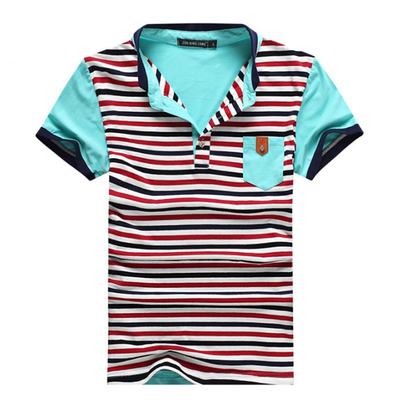 

Zogaa Summer Korean Men's T-shirt Stand Collar Short Sleeve