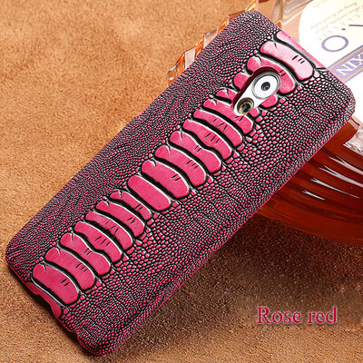 

Genuine Leather Phone Case For Meizu Pro 6 Plus Case Ostrich Foot Texture Back Cover For Pro 7 Pro 5 Plus Case
