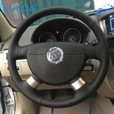 

LUNDA Black Обложка рулевого колеса для Chevrolet Lova Aveo Buick Excelle Daewoo Gentra 2013-2015 Chevrolet Lacetti 2006-2012