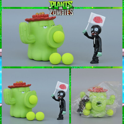 

PVZ Plants Vs Zombies Peashooter PVC Action Figure Model Toy Gifts Toys for Children High Quality Brinquedos Can Launch