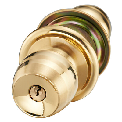 

999 ball lock indoor door bathroom door lock gold brushed section
