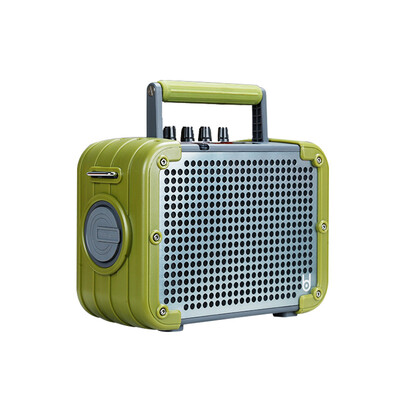 

Bayer BD-H0569 Square dance audio portable outdoor portable sing karaoke speaker charging card Bluetooth with wireless microphone 5 inches green