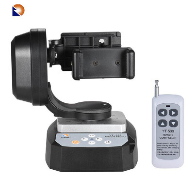 

ZIFON YT500 Remote Control Pan Tilt Automatic Motorized Rotating Video Tripod Head Max Load 500g with Phone Holder 18650 Battery