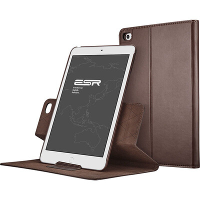 

(ESR) Apple iPad Air2 / 6 Case / Case Light Деловой кожаный чехол / Droop Rotary Bracket Rui Yijia Series Честнат коричневый