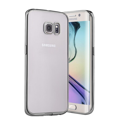 

MOONCASE Soft TPU Transparent Back Plating Side Case Cover for Samsung Galaxy S6 Edge Plus