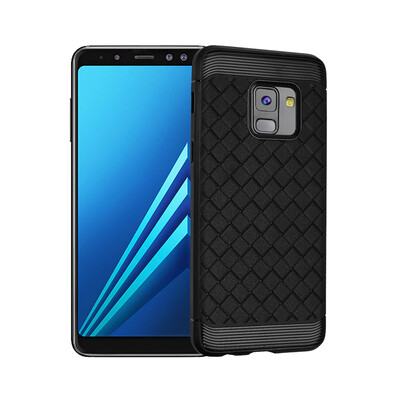 

Goowiiz роскошный корпус телефона для Samsung Galaxy A8 Plus очень вентиляция плетение мягкий защита от падения защита