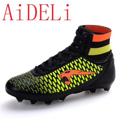 

AiDELi Youth Soccer Shoes Shock Absorbing Anti-slip Training Football Shoes