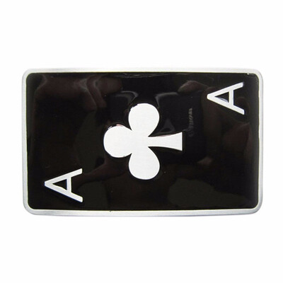 

New Vintage Ace Spade Poker Card Enamel Belt Buckle Gurtelschnalle Boucle de ceinture