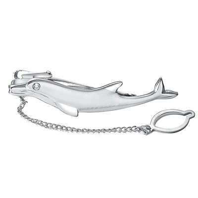

Yoursfs Chain Tie Pin 18K Gold Plated Tie Clip for Men Single Loop Tie Pins And Clips