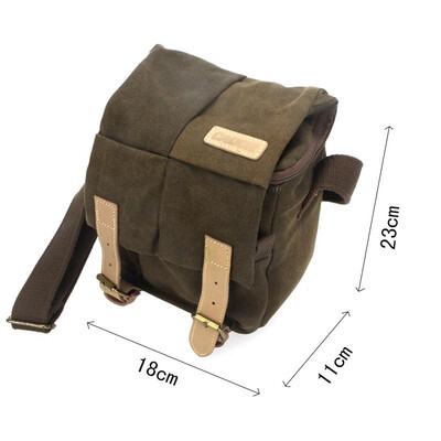 

Caden Digital Camera Bag Waterproof Canvas Vintage Adjustable Shoulder Bag for Nikon DSLR Camera