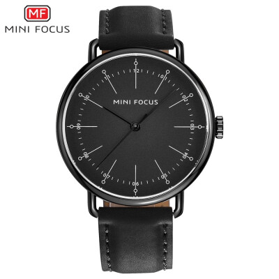 

MINI FOCUS Fashion Leather Strap Men Quartz Watch MF0056G