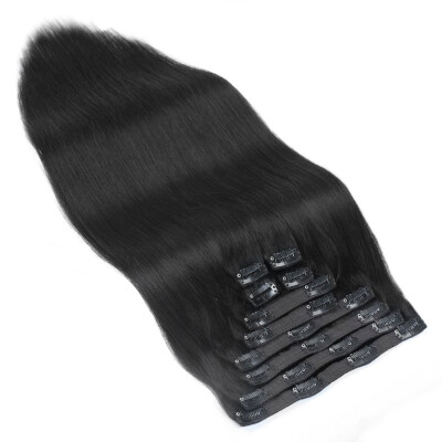 

Bhf Hair Clip In Hair Straight Remy Brazilian Human Hair 8A Unprocessed Hair Weave 10 PcsLot 160G