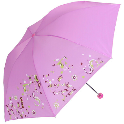 

Jingdong Supermarket] Paradise umbrella high-density polyester polyester spinning three fold steel bar steel umbrella sunny umbrella 339S pine green