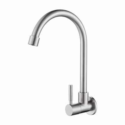

304 stainless steel kitchen faucet into the wall a single cold sink sink faucet