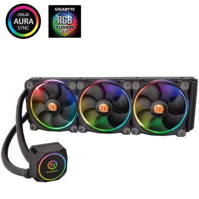 

Tt Thermaltake Sync Sync RGB 120 integrated CPU water cooling radiator RGB fan motherboard synchronization copper water cold head multi-platform with