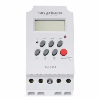 

SINOTIMER 220V DC Input LCD Digital Programmable Time Switch Timer Controller