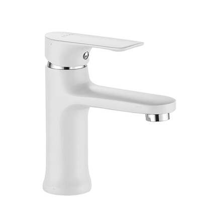 

Micoe 2018 new contemporary bathroom faucet single-handle single-hole basin faucet hot&cold faucet white black