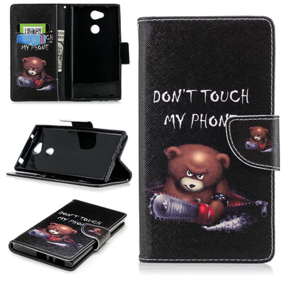 

BEFOSPEY Painting PU LeatherSoft TPU Card Slot Stand Wallet Case For Sony Xperia L255"2018