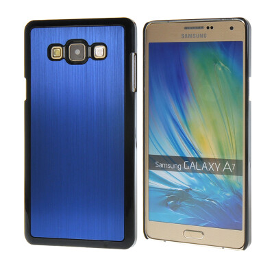 

MOONCASE Fashion Brushed Aluminium Metal Hard Case Cover for Samsung Galaxy A7 Blue