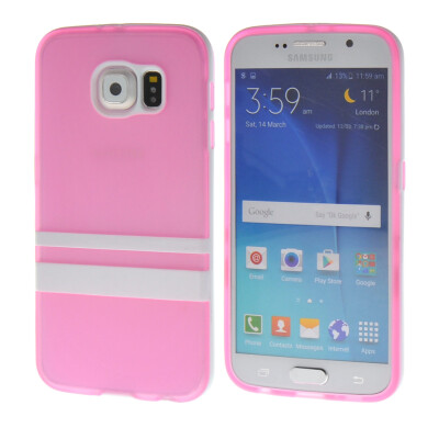 

MOONCASE Jelly color Soft Flexible Silicone Gel TPU Skin Shell Back Case Cover for Samsung Galaxy S6 Pink