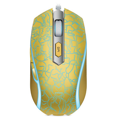 

Thunderbolt Rapoo V210 Power gaming mouse game mouse wired mouse Notebook mouse Tu Hao gold flames version