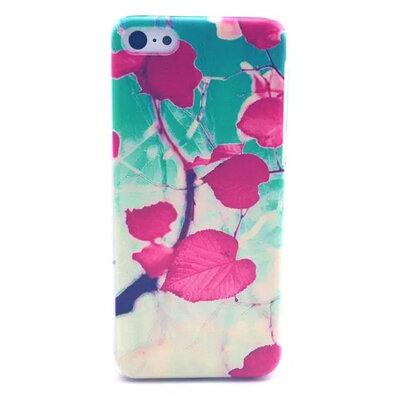 

MITI Colorful Flower Girls Pattern Transparent Cartoon Skin Back Hard Case Cover Protector For Apple iPhone 5C 4.0