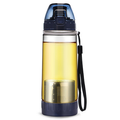 

Green beads lvzhu 500ml couple portable leak-proof travel sports filter plastic cups PC505 dark blue