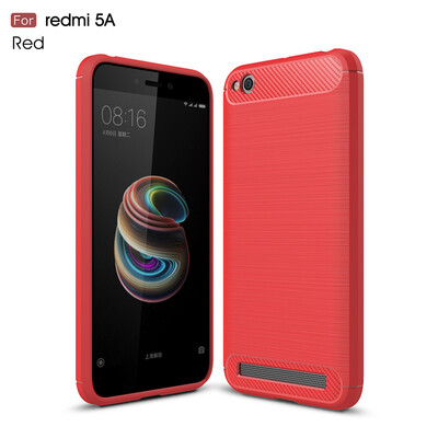 

Goowiiz Phone Case For Xiaomi Redmi 55A Fashion Slim Carbon Fiber TPU Soft Silicone Prevent falling
