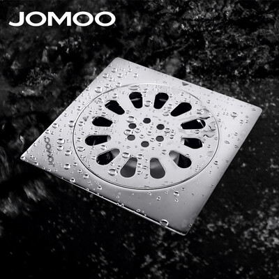 

JOMOO Ванная комната Кухня Балкон Душевая каменная кладка 10 * 10 см Квадратный Нержавеющая сталь Этаж Душ Слив Дренаж Решетка