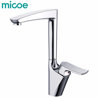 

Micoe Pull-out Dual-function Spray Kitchen Faucet Single Handle Kitchen Tap with 360° Swivel Spout Traditional Kitchen Sink Mixer