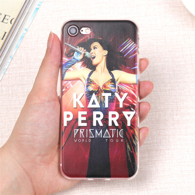 

Мода Кэти Перри фейерверк крышка для iphone 6s 6 7 8 Super Star Мягкие TPU Тонкий силиконовый телефона чехол Капа для IPhone 5 5s