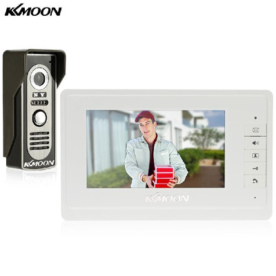 

DoorbellWired Visual Intercom Doorbell with 1800x480 Indoor Monitor 1700TVL Outdoor Camera USAUEUUK Plug