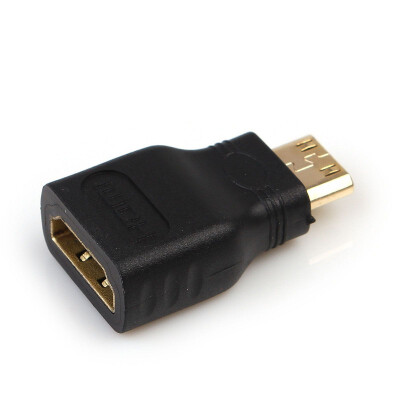 

1080P HDMI Female to Mini HDMI Male Type C Gold Plated Converter Adapter Black