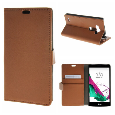 

MOONCASE ЧЕХОЛ ДЛЯ LG G4 Beat G4S High quality Leather Flip Wallet Card Holder Bracket Back Pouch Brown