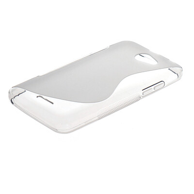 

MOONCASE -Line Soft Flexible Silicone Gel TPU Skin Shell Back Case Cover for HTC Desire 516 D516W Grey