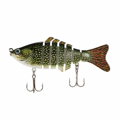 

Live Fishing Lures Lixada 10cm4" 155g Bionic Multi Jointed Fishing Lure SUN-FISH Lifelike Hard Bait
