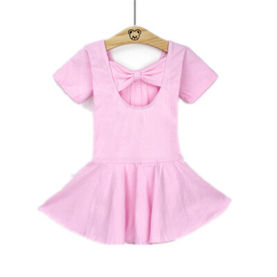 

Hot Sale Kids Dance Leotards Dress Ballet Gymnastics Dresses Girls Chiffon Lycra Cotton Ballet Dance Wear With Skirt